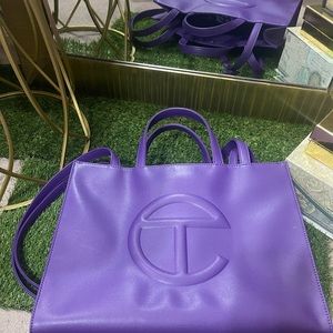Grape Telfar Bag Authentic